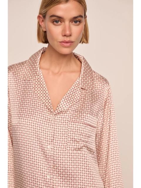 Inez Washable Silk Printed Long PJ Set