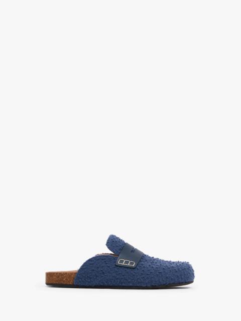 FELT LOAFER MULES