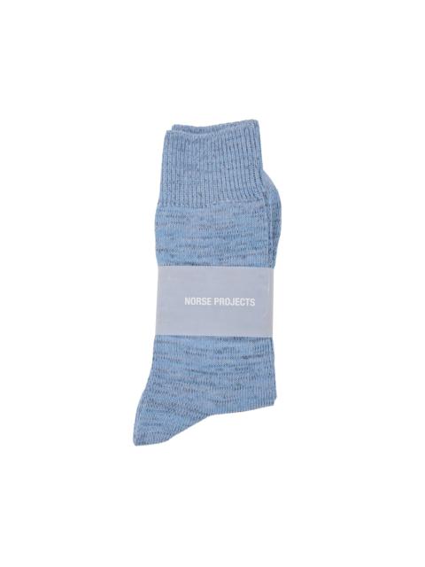 Bykle Heavy Cotton Twist Sock Bel Air Blue