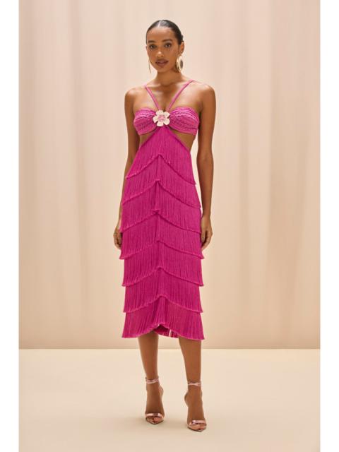 LYA FRINGE MIDI DRESS
