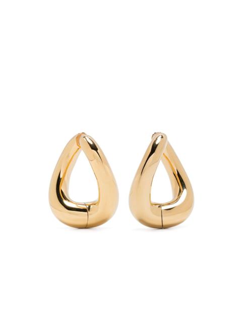 Twist hoop earrings