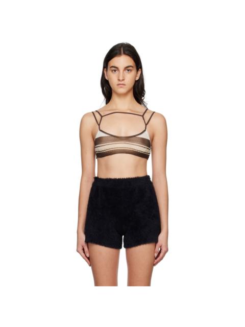 Brown Le Papier 'Le Bandeau Sognu' Bra