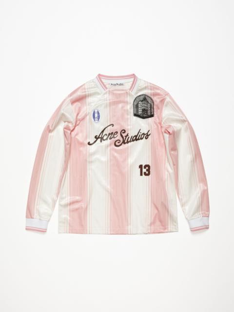 Logo long sleeve t-shirt - Pink/white