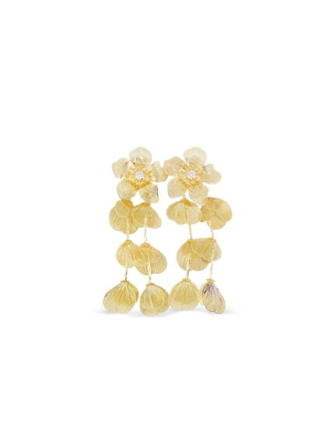 flower-shaped earrings