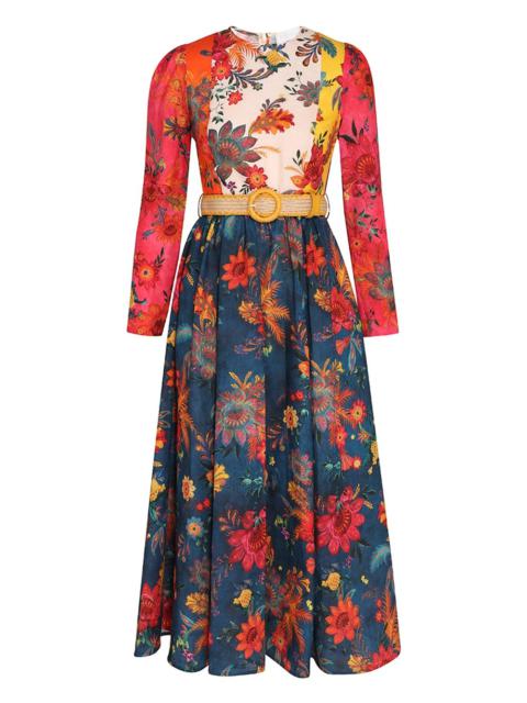 GINGER LONG SLEEVE MIDI DRESS