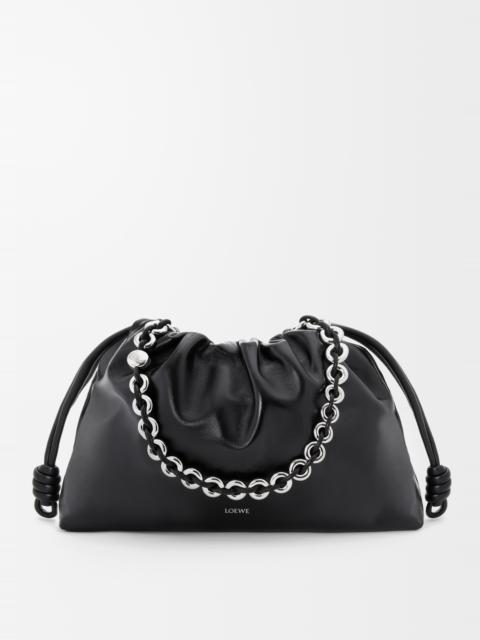 Large Flamenco purse in patent nappa lambskin