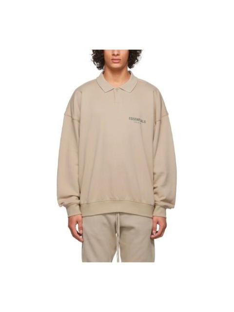 Fear of God Essentials FW21 French Terry Polo Shirt 'Tan' FOG-FW21-197