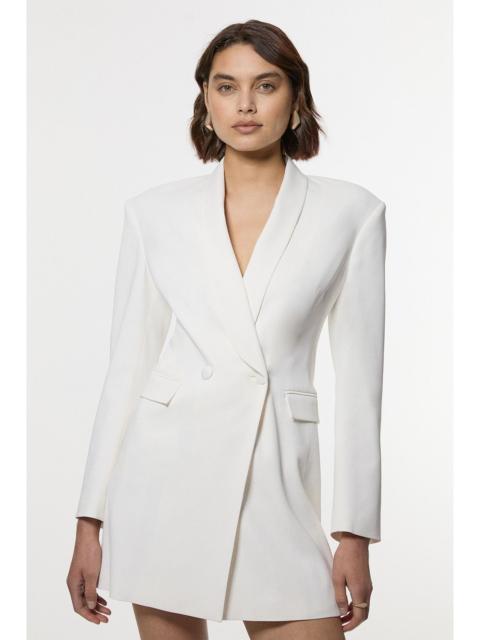 Tall Polished Tailored Double Breasted Sinch Detail Blazer Mini Dress