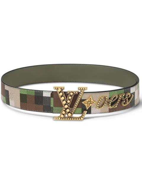 Louis Vuitton LV Lovers 40mm Belt Damoflage Green Damoflage Damier