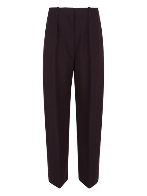pleated tailored trousers