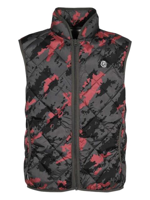 quilted camouflage gilet