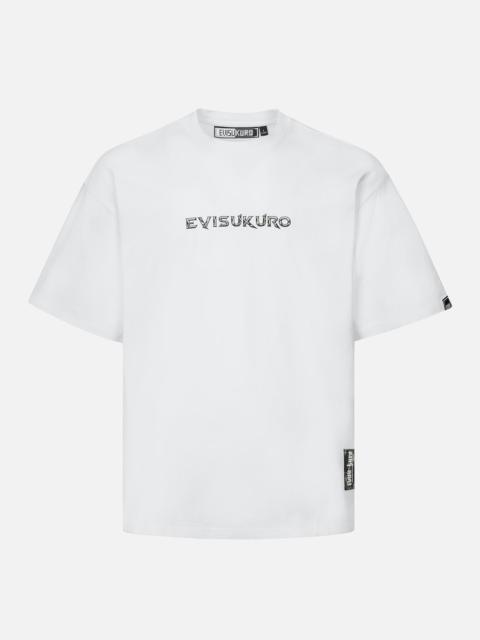 Logo and Slogan Prints Loose Fit T-shirt