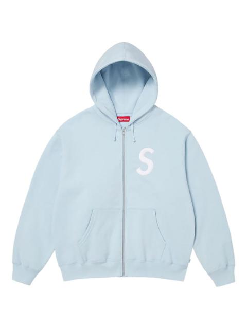 S logo zip-up hoodie