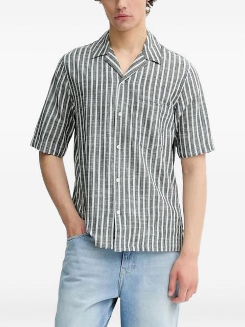striped short-sleeve shirt