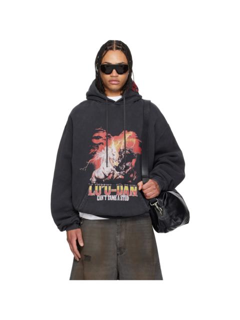 Gray 'Year of the Horse' Oversized Hoodie