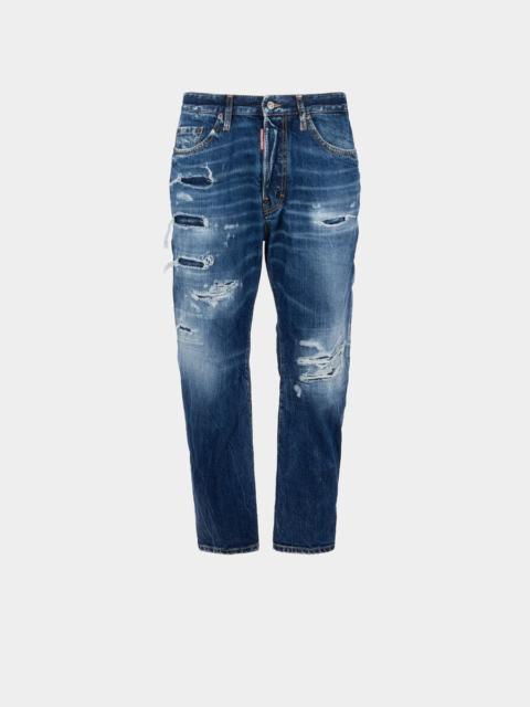 MEDIUM RIPPED WASH BRO JEANS