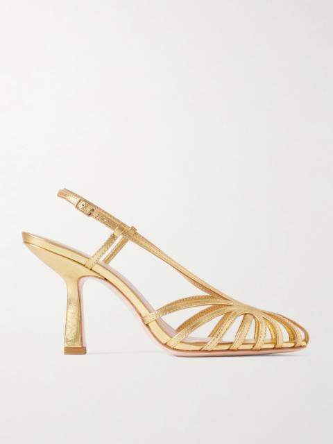 Alexandra Metallic Leather Sandals
