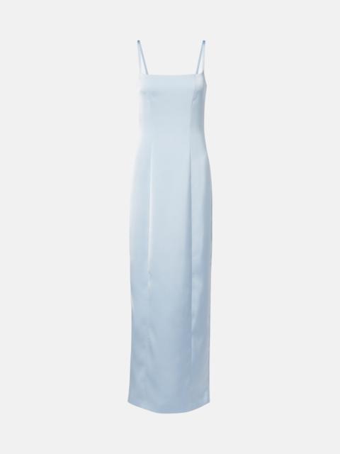 Satin maxi dress