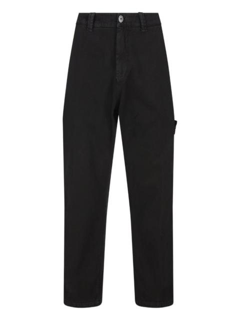 logo-patch trousers