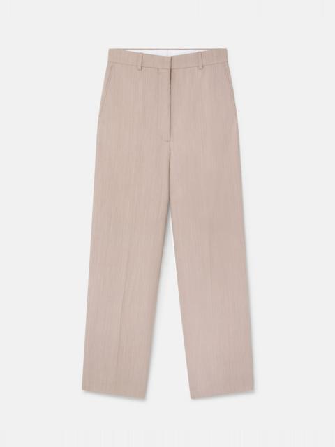 Pleated Low-Rise Pants