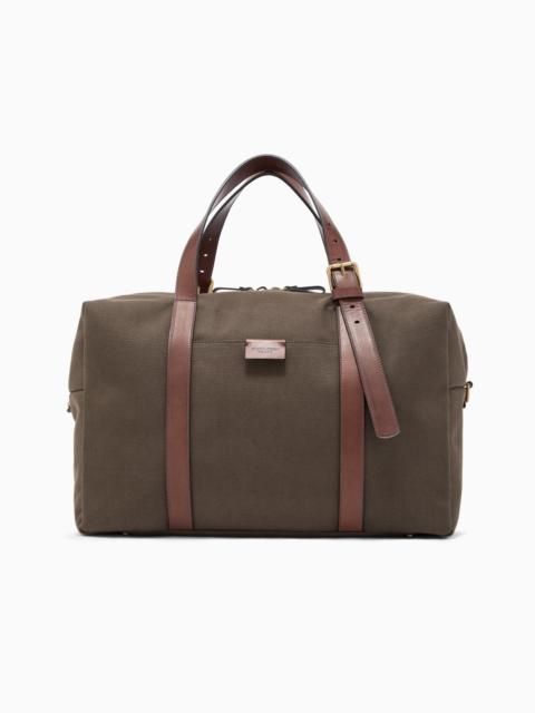 CANVAS-AND-LEATHER DUFFEL BAG
