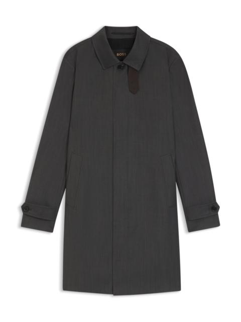 VIRGIN-WOOL COAT WITH WATER-REPELLENT FINISH