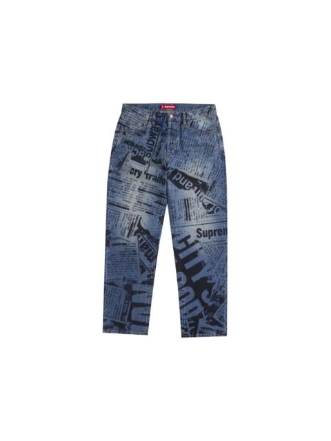Supreme Regular Jean (SS25) Newspaper