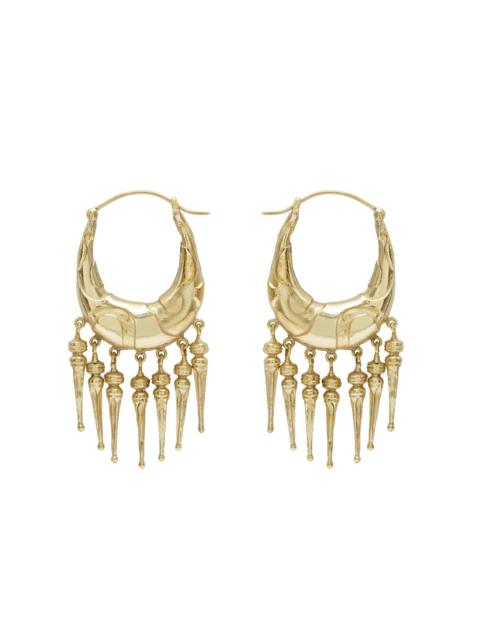 Le Jardin Spike Drop Hoop Earrings