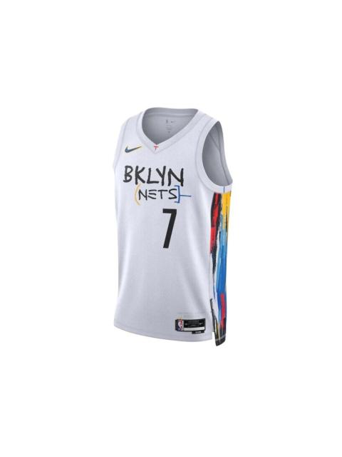 Nike NBA Kevin Durant Brooklyn Nets Dri-Fit Jersey White