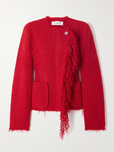 Fringed Wool-blend Bouclè Jacket