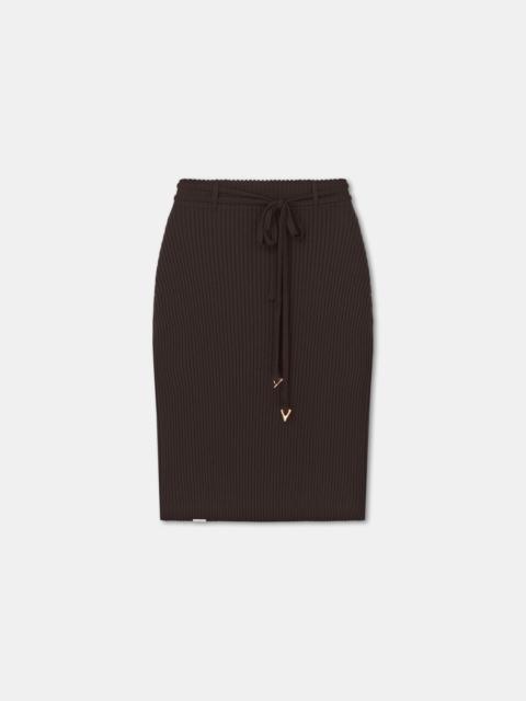ROMAN
Merino ribbed midi skirt with belt