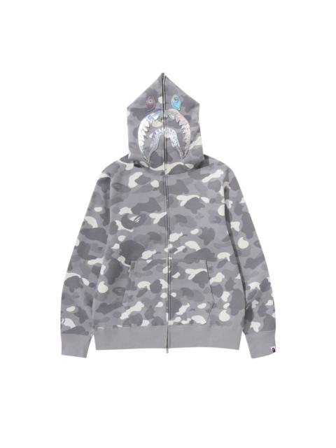 BAPE City Camo Shark Full Zip Hoodie 'Grey'