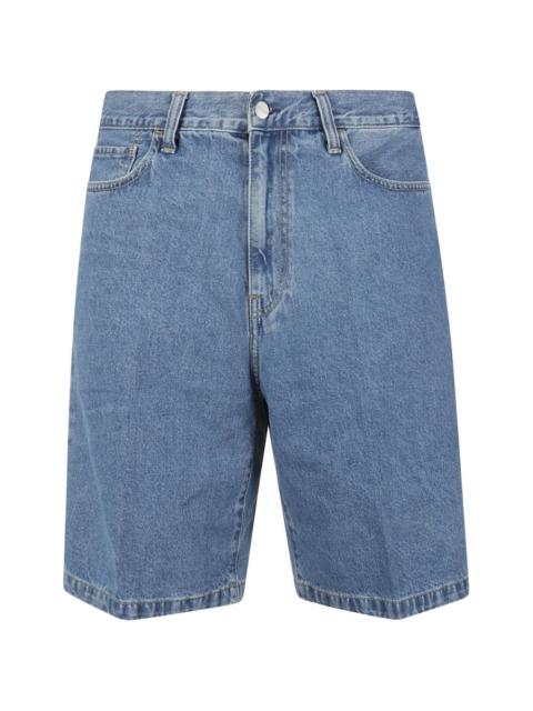 Landon logo-patch five-pocket shorts