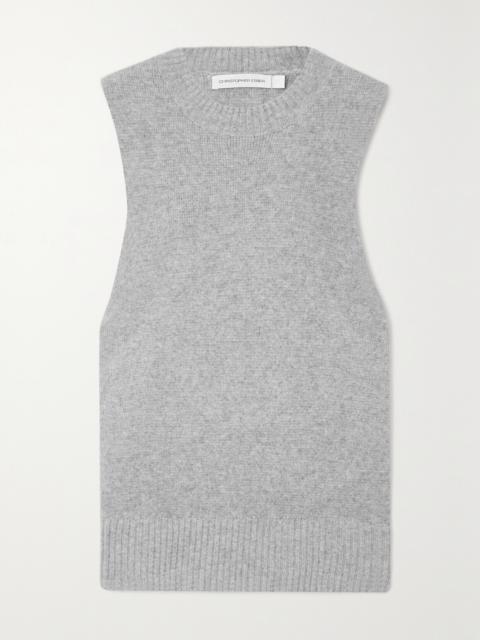 Divider Cut-out Cashmere Vest