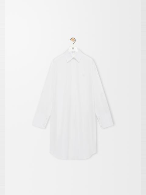 Shirt dress in cotton