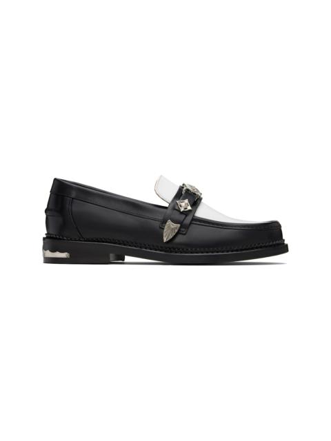 SSENSE Exclusive Black & White Metal Loafers