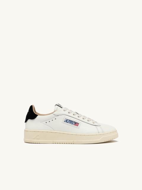 DALLAS LOW SNEAKERS IN WHITE AND BLACK LEATHER