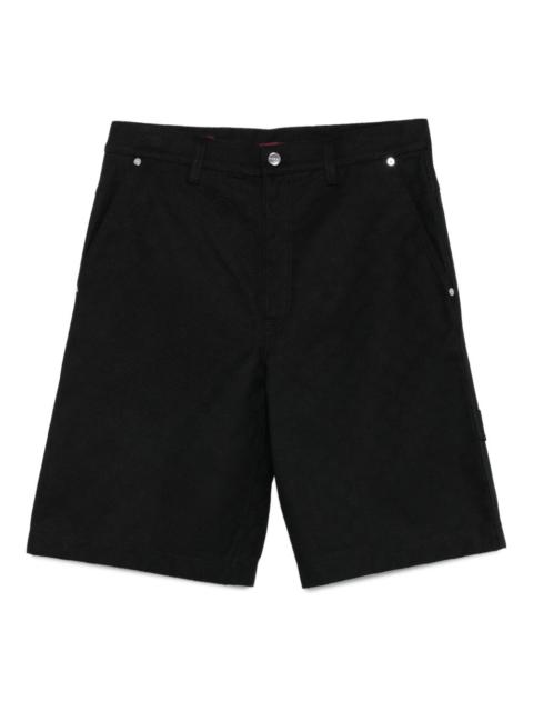 button-fly cotton shorts