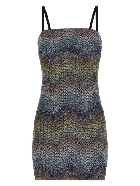 Lamé viscose dress