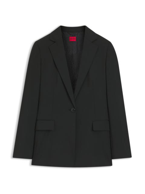 REGULAR-FIT JACKET WITH NOTCH LAPELS