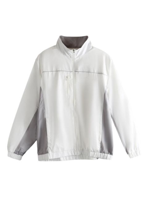 contrasting-panel jacket