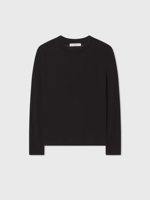 Crewneck Long Sleeve in Cotton Jersey
