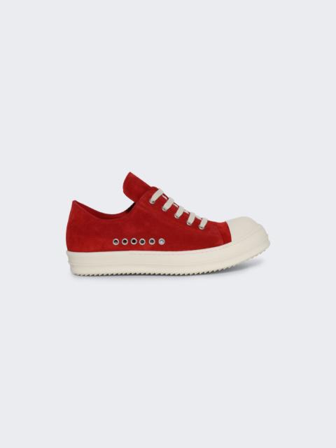 Temple Low Grommet Sneakers Carnelian And Milk