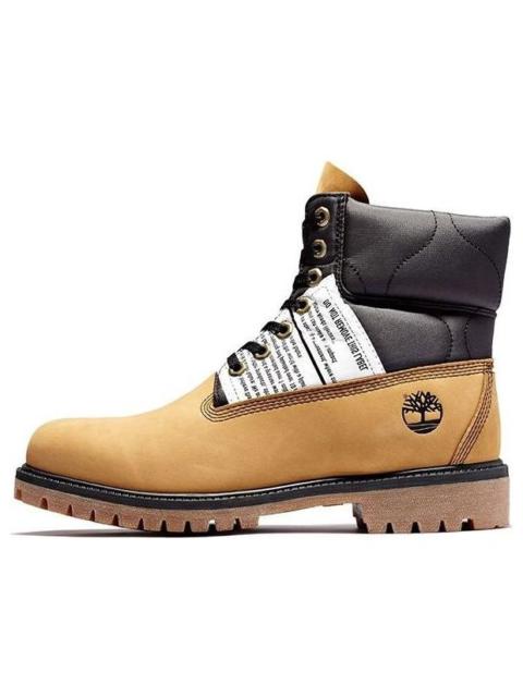 Timberland Premium 6 Inch Leather and Fabric Boots 'Wheat Nubuck with Black' A2QZR