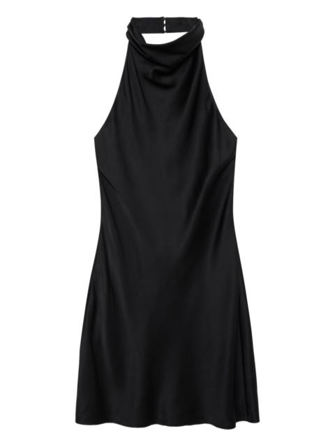 Eliana halterneck silk mini dress
