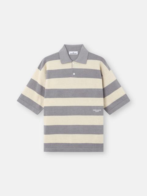 5100042 STRIPED RAW HAND ORGANIC COTTON + LINEN_S.I. MARINA