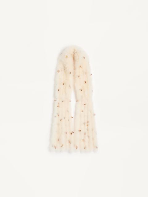 VALENTINO FEATHERS SCARF WITH TURKEY AND PHEASANT FEATHERS