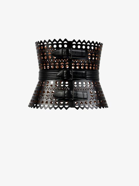 CORSET BELT IN VIENNE CALFSKIN