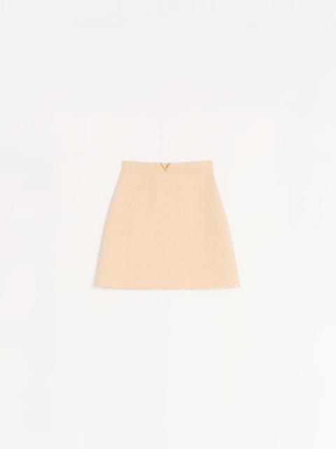 CURLY WOOL SHORT SKIRT