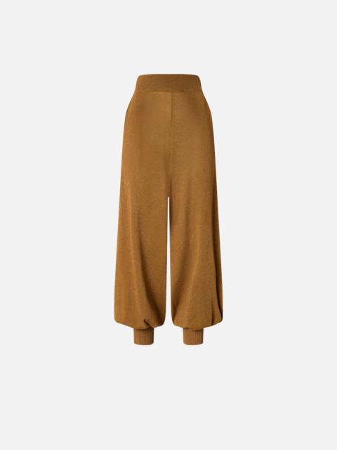 WIDE-LEG TROUSERS WITH METALLIC YARN